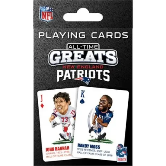 MasterPieces Officially Licensed NFL New England Patriots All-Time Greats Playing Cards - 54 Card Deck image {4}