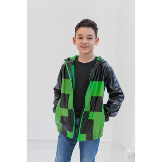 Minecraft Creeper Zip Up Jacket Little Kid to Big Kid image {3}