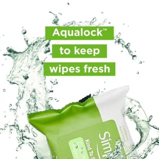 Simple Kind to Skin Facial Wipes - Unscented - 25ct image {3}
