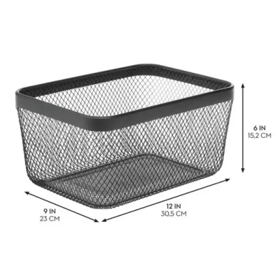 Metal Mesh Pantry Basket for Kitchen Storage image {2}