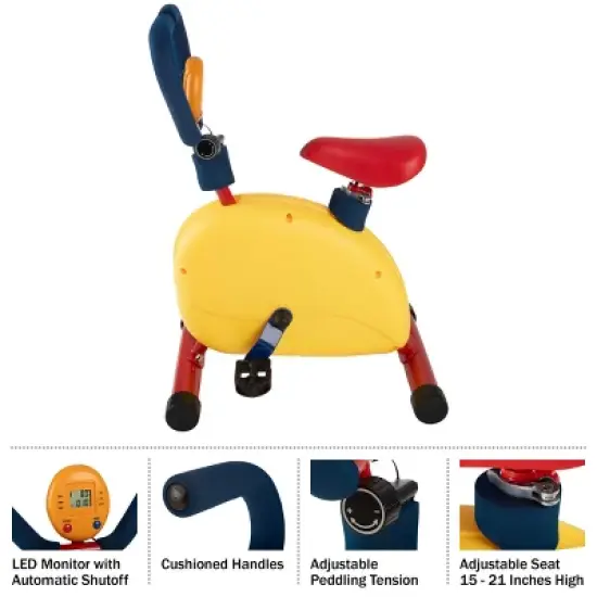 Hey Play Kids Exercise Bike - Indoor Riding Toy image {8}