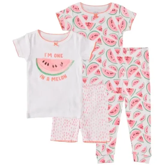 Cutie Pie Baby Girl Toddler and Infant Pajama Sleeper Set image {3}