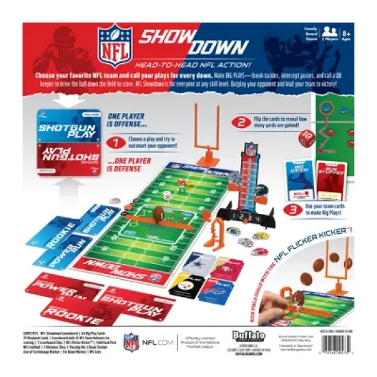 Buffalo Games NFL Showdown Card Game: Problem Solving, 15-20 Min Play, Includes Game Board, 2 Players image {2}