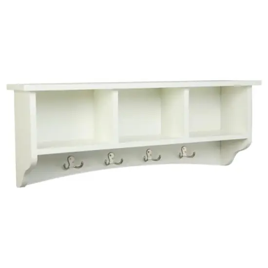 Shaker Cottage Coat Hooks with Storage - Alaterre Furniture image {9}