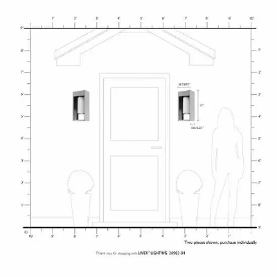 Livex Lighting Bleecker 1 - Light Wall Light in  Black image {2}