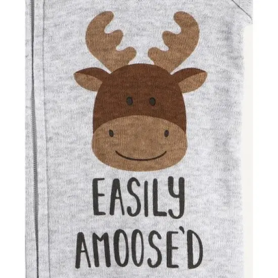 The Peanutshell Footed Baby Sleepers for Boys or Girls, Buffalo Plaid & Woodland, 3-Pack, Newborn to 12 Month Sizes image {5}