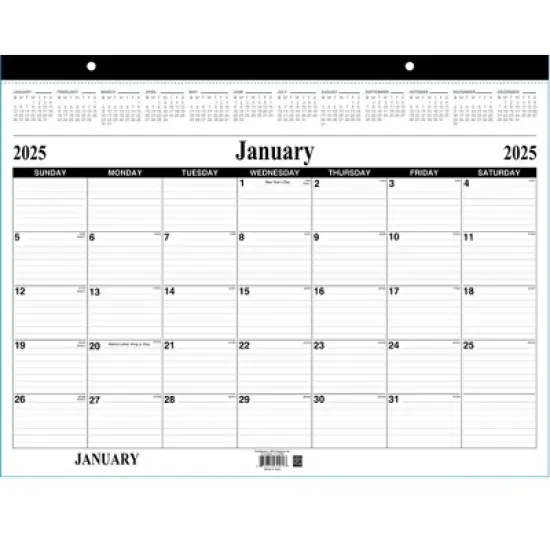 2025 Desk Blotter Calendar - 22 X 17 Inches (48 Packs) image {1}
