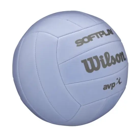Wilson AVP Soft Play Volleyball - Purple: Synthetic Leather, Size 5, Butyl Bladder image {1}