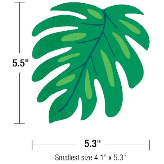 Carson Dellosa Education One World Tropical Leaves Cut-Outs, 36 Per Pack, 3 Packs image {2}