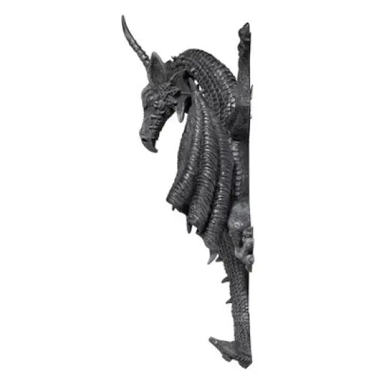 Design Toscano Horned Dragon of Devonshire Wall Sculpture: Set of Two image {2}