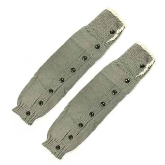 Wrapables Knee High Button Lace Leg Warmers for Boots image {12}