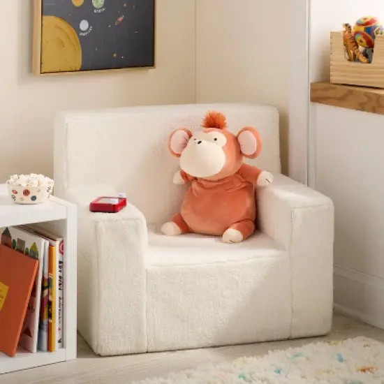 Monkey Weighted Plush Kids' Throw Pillow Orange - Pillowfort&trade; image {1}