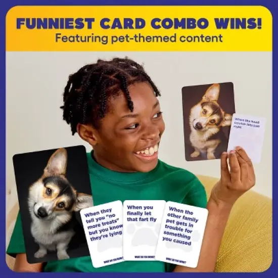 What Do You Meme? Family Pets Only Edition Card Game: Creative Thinking Party Game for 3+ Players, Includes Cards image {2}