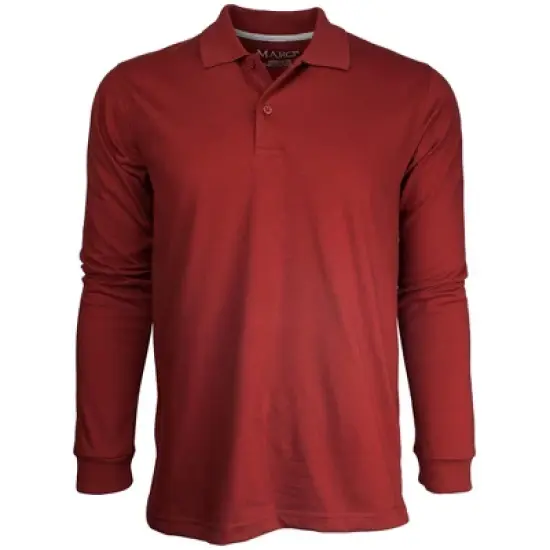 Marquis Men's Long Sleeve Slim Fit Polo Jersey image {10}