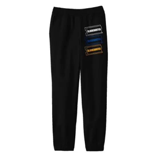 Blockbuster Logos Junior's Black Sweat Pants image {3}