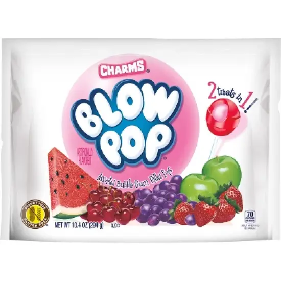 Charms Blow Pop Assorted Flavor Lollipops Candy Standup Bag &ndash; 10.4oz image {6}