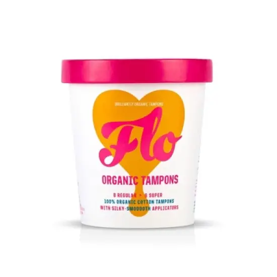Flo Here We Flo Organic Cotton Eco-Applicator Biodegradable Tampons - 14ct image {6}