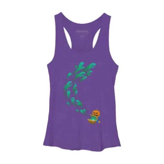Women's Design By Humans It's time for halloween By SINDAR Racerback Tank Top image {5}