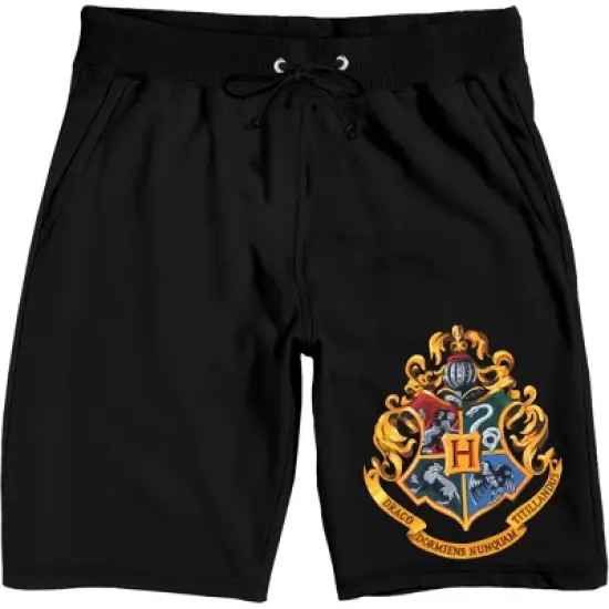 Harry Potter Hogwarts Crest Men's Short Sleeve Shirt & Sleep Shorts Set image {3}