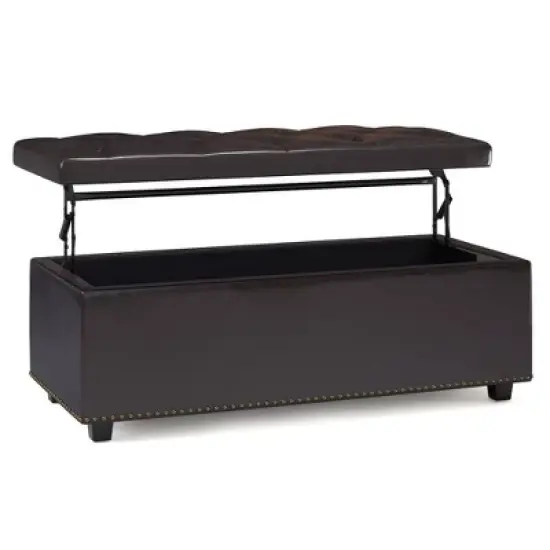 Rectangular Springfield Lift Top Storage Ottoman - WyndenHall image {10}