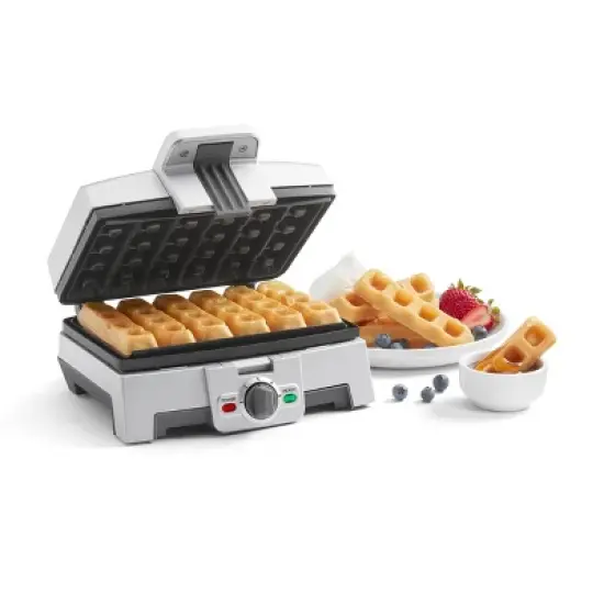 Cuisinart Non-Stick Waffle Stick Maker Stainless Steel Finish WAF-ST6: Adjustable Browning, 6 Cavities, 800W, Recipes Included image {9}