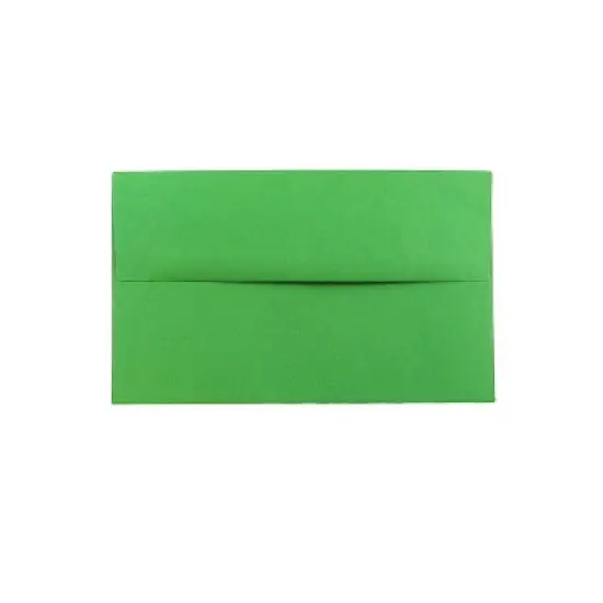 JAM Paper A10 Colored Invitation Envelopes 6 x 9.5 Green Recycled 35633 image {2}
