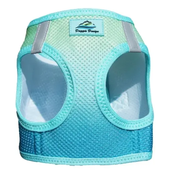 Doggie Design American River Choke Free Dog Harness Ombre Collection-Aruba Blue image {6}