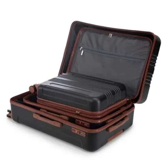 20"/24"/28" 3 pcs/set in ABS Spinner Wheel Luggage, Carry on Suitcase, Durable & Waterproof, Matching Color, TSA Combination Lock image {4}