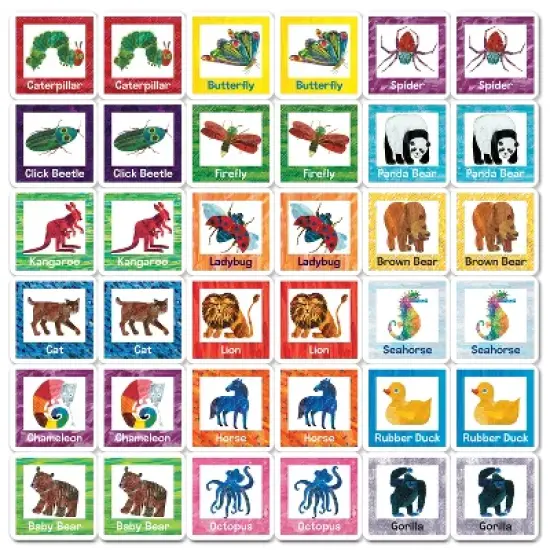 MasterPieces World of Eric Carle Matching Travel Card Game for Kids image {2}