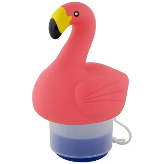 Swimline 12" Pink Flamingo Floating Pool Chlorine Dispenser image {2}