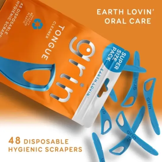 Grin Oral Care Tongue Cleaner - 48ct image {9}