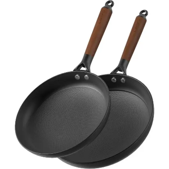 Nonstick Cast Iron Skillet,10" Inch Non Stick Frying Pans Pizza pan,Ergonomic grip,Dishwasher Safe,Even Heat Conduction, PFOA-Free image {6}