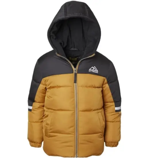 IXtreme Little Boy Colorblock Puffer Jacket with Reflective Stripe image {1}