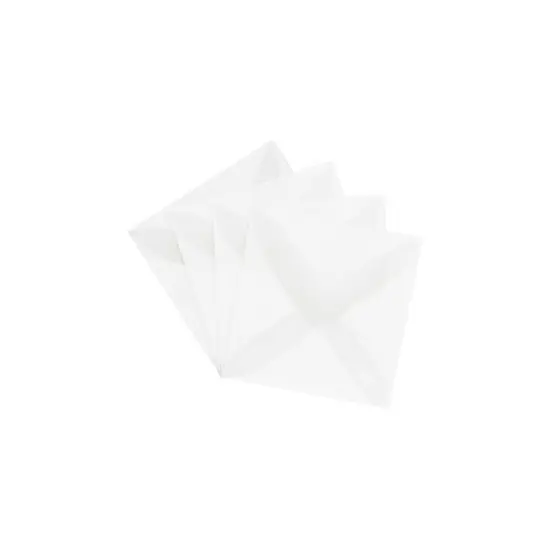 JAM Paper 3.125 x 3.125 Square Translucent Vellum Invitation Envelopes Clear 2851291 image {2}
