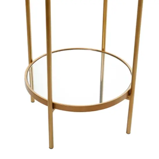Glam Metal Shelving Gold - Olivia & May image {2}