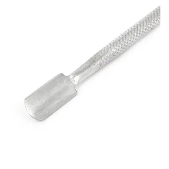 Unique Bargains Stainless Steel Cosmetic Tool Manicure Cuticle Remover Cuticle Pusher 1 Pc image {1}