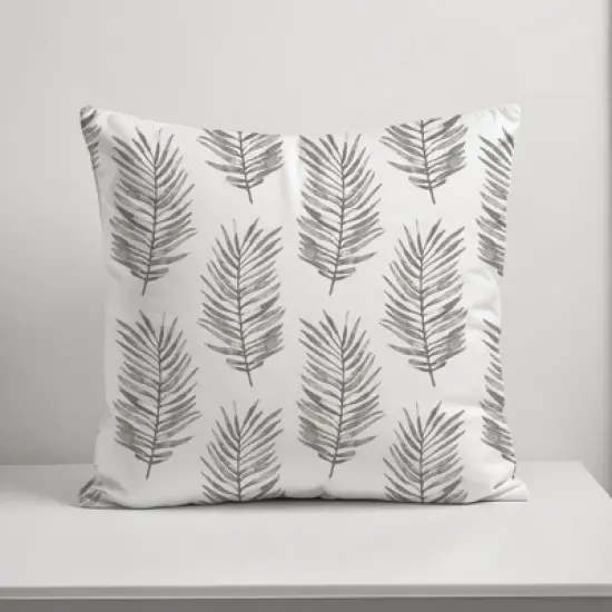 Creative Products Gray Fern Pattern 18x18 Indoor / Outdoor Pillow image {4}