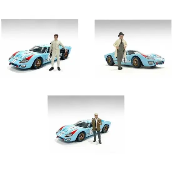 "Race Day 2" 6 piece Figurine Set for 1/24 Scale Models by American Diorama image {1}