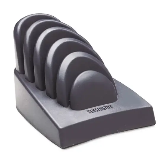 Kensington InSight Priority Puck Five-Slot Desktop Copyholder Plastic Dark Blue/Gray 62061 image {2}