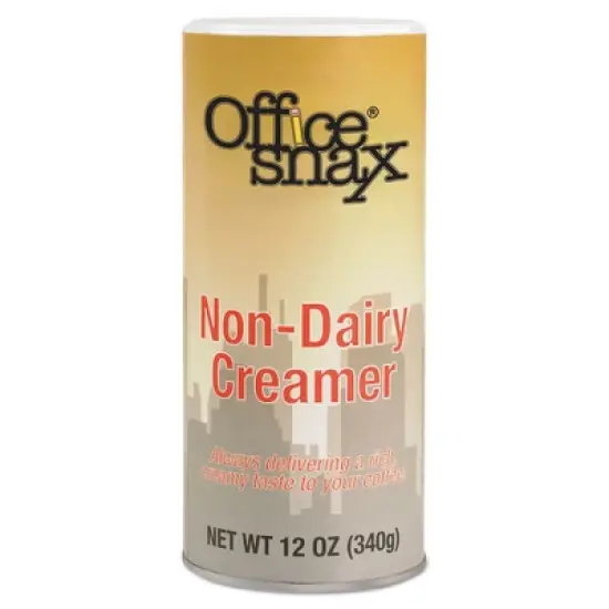 Office Snax Reclosable Canister of Powder Non-Dairy Creamer, 12oz image {1}