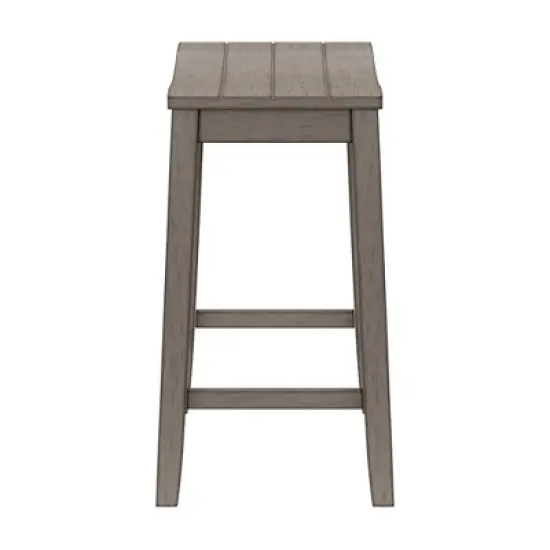 Fiddler Backless 24" NonSwivel Counter Height Barstool Aged Gray - Hillsdale Furniture image {6}