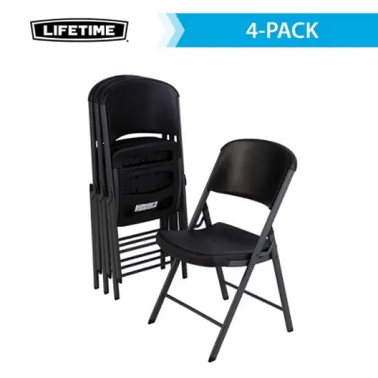 Lifetime Commercial Grade Folding Chair, 4-Pack, Assorted Colors image {3}