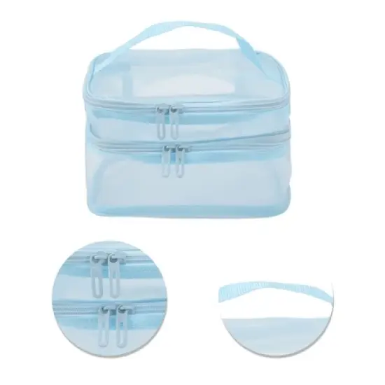 Unique Bargains Large Capacity Visible Drawstring Makeup Bag 1 Pc image {3}