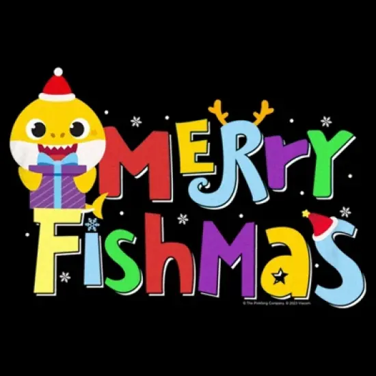 Toddler's Baby Shark Merry Fishmas T-Shirt image {1}