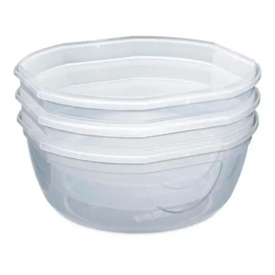 Sterilite Ultra Seal 4.7 Qt Plastic Food Storage Bowl Container w/ Lid (4 Pack) image {2}