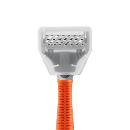 Harry's Truman Shaving Kit for Men with Razor Handle, 3 Cartridges, and Shave Gel - Orange image {1}