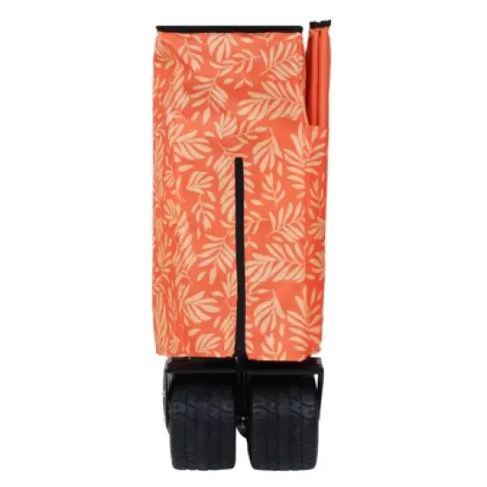 FATMOON Heavy-Duty All-Terrain Folding Utility Wagon Cart with 480lbs Capacity,Large Beach Wheels & Adjustable Handle for Camping,Beach,Outdoor image {11}