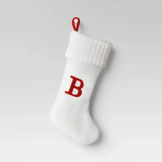 Knit Monogram Christmas Stocking White - Wondershop&trade; image {4}