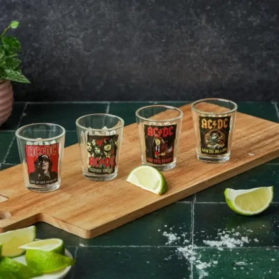 ICUP, Inc. AC/DC Icons 4-Piece 1.5oz Shot Glass Set image {3}