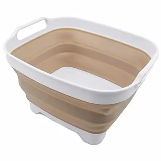 SAMMART 7.5L (2 Gallons) Collapsible Dishpan with Draining Plug image {16}